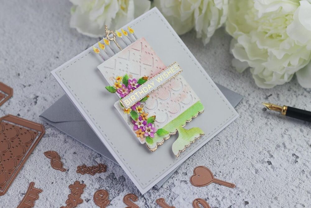 Spellbinders Large Die of the Month May 2019 Layer Cake Sparkles Birthday